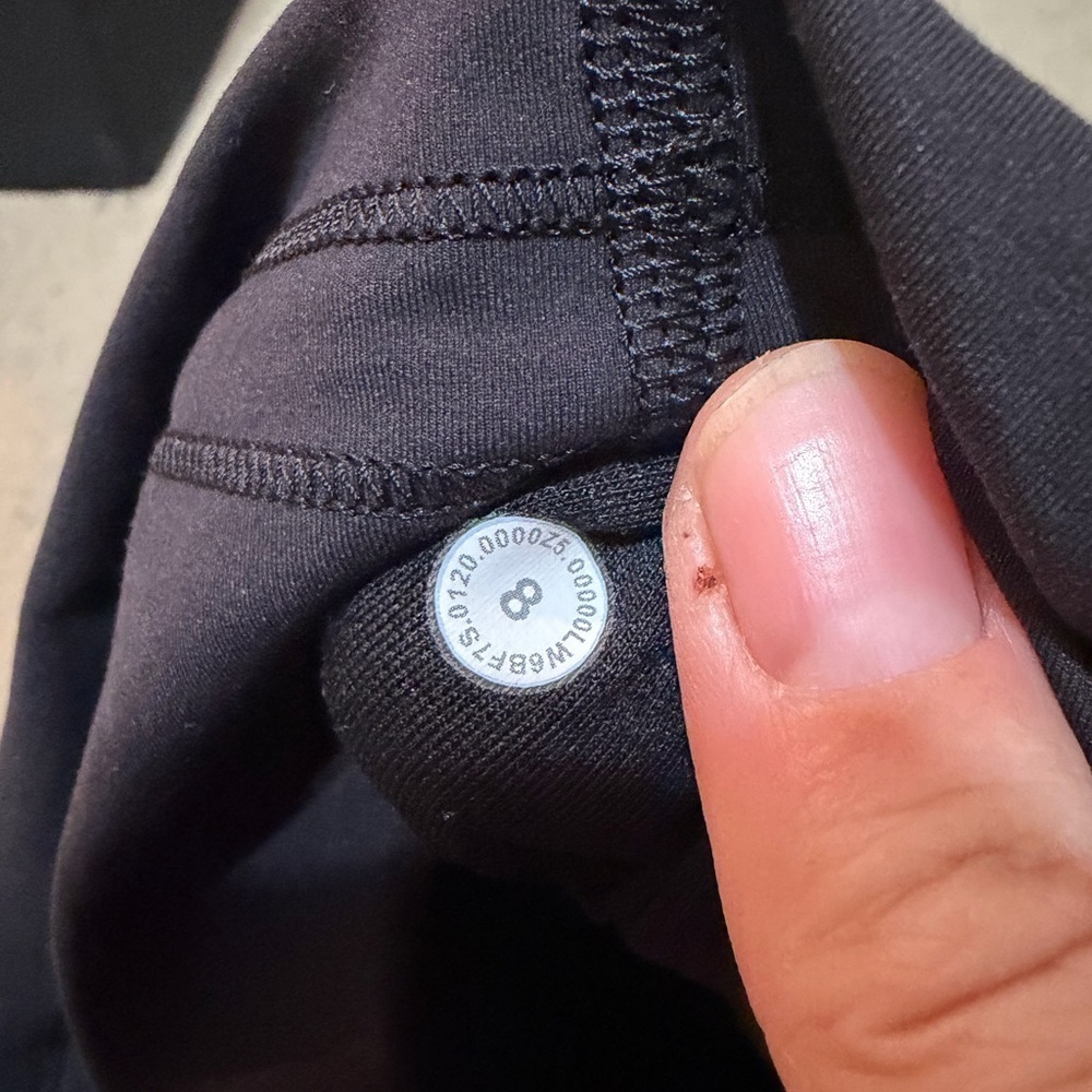 Lululemon wunder train high rise crop size 8 vvvvguc - Picture 3 of 6